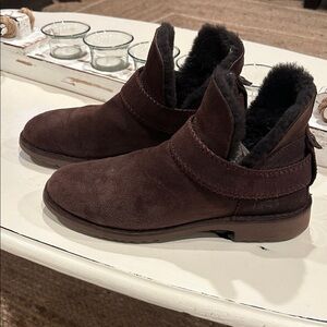 UGG McKay boots in a brown suede